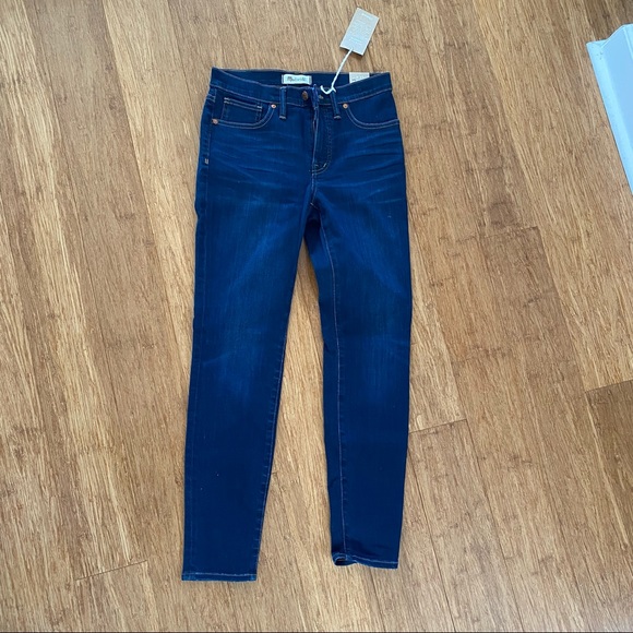 Women’s Madewell 9" High-Rise Skinny Jeans in Larkspur Wash - Sz. 27 Regular - Picture 4 of 5